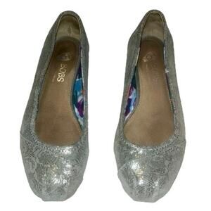 BOBS Skechers Silver Ballet Flats